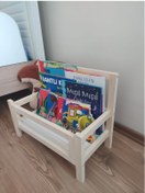 Resim glb decor wood hand made Bank Kitaplık Ahşap Dergilik Kitaplık 