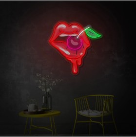 Resim HONEY CONCEPT Woman Lip Cherry Lip Neon Led 