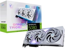 Resim MSI GeForce RTX 5080 16G GAMING TRIO OC WHITE RTX5080 16GB GDRR7 256 B DX12 PCIE 5.0 X16 (3XDP 1XHDMI) 