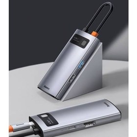 Resim Baseus 4in1 Type-C Hub HDMI USB 2.0 USB 3.0 USB Çoğaltıcı Görüntü Aktarım Kiti Macbook Laptop Ipad 