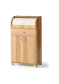 Resim Ahşap Dolaplı Çekmeceli Mutfak Kiler Dolabı Büyük Ekmeklik (495747194) 