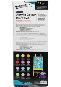 Resim Mm Akrilik Renkli Pastel Boya Seti 12 X 36ml- Signature Çok Renkli 