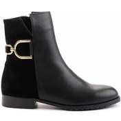 Resim Siyah Siyah Leather Kadın Bot & Bootie K02208021403 Siyah Siyah 