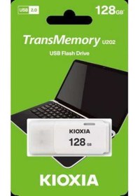 Resim Elba 128 GB Plastik 2.0 USB Flash Bellek Beyaz - Mavi 