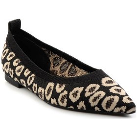 Resim Siyah Leopar Kadın Babet K01327018482 Siyah 