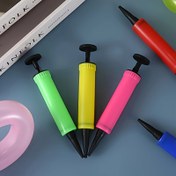Resim 2 Adet Manuel Balon Şişirme Aparatı - Elektrik Gerekmez, Rastgele Renk (Kırmızı, Yeşil, Sarı, Pembe) Lateks & Folyo Balonlar için El Tipi Pompa - Paskalya, Düğünler, Sevgililer Günü, Nişan Partileri, Şükran Günü Parti Aksesuarları, Balon Malzemeleri, Basit Kullanım, Dayanıklı Yapı, Şişirme Aracı, Kutlama Organizatörleri 