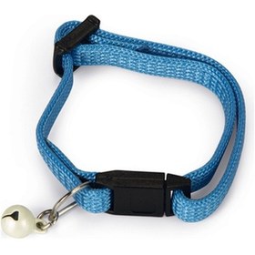 Resim Beeztees Yavru Kedi Boyun Tasması, Zilli, Mavi, 15-22cm 