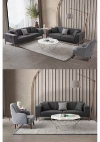 Resim Regnar 3+3+1 Koltuk Takımı Antrasit Antrasit 