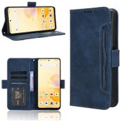 Resim Blackview Oscal Tiger 12 İçin Kılıf Deri Cüzdan Kapak Ayarlanabilir Çıkarılabilir Kartlık Mıknatıslı Kapama 