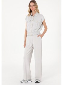 Resim U.S. Polo Assn. Kadın Taş Modal Karışımlı Loose Fit Örme Pantolon 50308640-VR049 