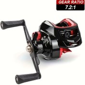 Resim Ambidextrous 8KG Brake Balıkçılık Makarası, 7.2:1 Dişli Oranı, Pürüzsüz Diz Hareketi, 18+1BB, Alüminyum Alaşımlı Makara, PA Malzeme, Tatlısu ve Tuzlu Su Döner Makara 