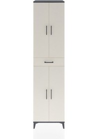 Resim Hyperion Dolap 5 Raflı Tek Çekmeceli 4 Kapaklı 60x44x243 Antr... Antrasit 