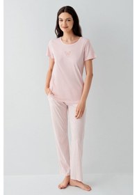 Resim Arnetta Kadın Pembe Pijama Takım Ar3593-s-v1 Pembe 