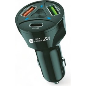 Resim Huawei Y8P Y9S Y9 Prime 2019 Araç Şarj Aleti Başlığı 55W Pd+2xusb CR10 