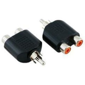 Resim Rca Çevirici - 1 Erkek - 2 Dişi - Plastik 