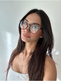 Resim funeyes Leopar Desenli Olips Ekran Ve Okuma Gözlüğü Bilgisayar Korumalı Dinlendirici Gözlük Optik Cam Uyumlu 