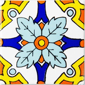 Resim Can Seramik 10*10 cm Cç-98 Kütahya Çini Karo ( 5'li 1 Paket ) 