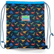 Resim Coral High Kids Lacivert Mavi Dinozor Desenli İpli Büzgülü Sırt Çantası 22452 Lacivert 