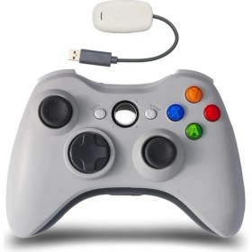 Resim Vigortrading Beyaz-Kablosuz Denetleyici Gamepad Xbox 360 Konsolu Için 2.4g Oyun Denetleyicisi Joystick Xbox 360 Slim Için Pc Windows 7 8 10 Joypad (Yurt Dışından) 