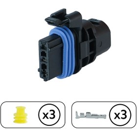 Resim Soketsan Far Ayar Motoru Soketi 3 Pin Kablosuz 