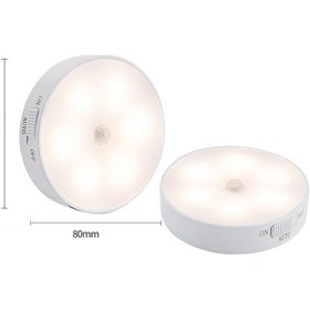 Resim Unichrome Hareket Sensörlü USB Şarjlı Mıknatıslı LED Işık Gece Lambası 