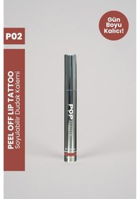 Resim Soyulabilir Dudak Kalemi Peel-off Lip Tattoo Po2 Bordo 
