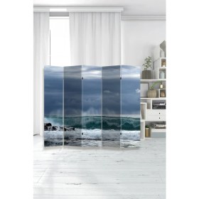 Resim Artavessa Dekoratif 5 Kanatlı Dijital Baskılı Kanvas Paravan - Seperatör - 200X180 cm - Model 13 