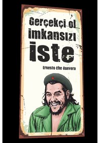 Resim Ernesto Che Guevara mini retro ahşap poster 