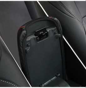 Resim Toyota Corolla Uyumlu 2019 Sonrası Kol Dayama Deri Kılıf Kırmızı 