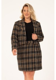 Resim Myline Astarlı Crop Tüvit Ceket-1741-siyah Siyah 