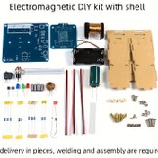 Resim Yüksek Gerilim Elektromanyetik Tabanca Elektronik Kiti - Devre Kartı Modülü Lehimleme Bulmacası Bilim Eğitimi - DIY Teknoloji Yapımı Bilimsel Deney Araçları 