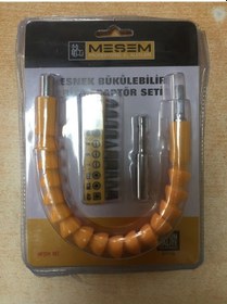 Resim Esnek Bükülebilir Bits Adaptör Seti Dar Alanda Vidalamalar İçin 