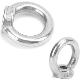 Resim Tenfowee M8 Paslanmaz Çelik Kaldırma Göz Somunu - Dayanıklı, Anti-korozif, 10 Adet, Güvenli Asma Ve Kaldırma Özelliği Pe Çantası İçin Sipariş Notu 