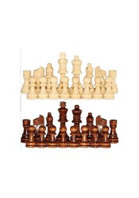 Resim Ahşap Satranç Taşları No:35 Büyük 9cm 