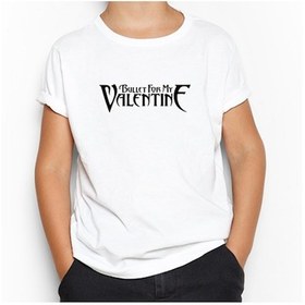 Resim Bullet For My Valentine Logo Beyaz Çocuk Tişört Beyaz 