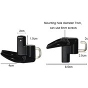 Resim Didadodo Bullhead Kask Kilit Kancaları Yeni Tasarım Ön Evrensel No-punch Motosiklet Bisiklet Depolama Kancası Siyah Siyah 