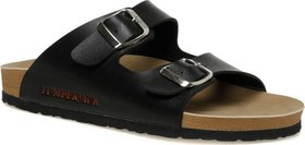 Resim LUMBERJACK Mendy 3Fx Siyah Comfort Casual Anatomik Tokalı Terlik 