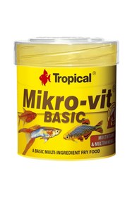 Resim Hype Store Tropical Mikro-Vit Basic Yavru Balıklar İçin Temel Yem Balık Yemi 50 Ml 32gr 