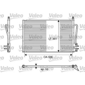 Resim VALEO 817664 Klima Radyatörü Fiesta V 01- Fusion 01- / Mazda 2 03- 