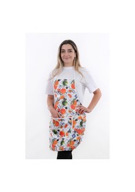 Resim Jarse Frilly İkili Paket Sıvı Geçirmez Su Geçirmez Mutfak Önlüğü Portakal 