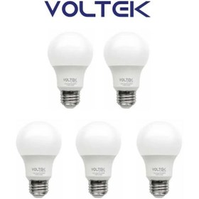 Resim Voltek 9 Watt Led Ampul Beyaz Işık 5 Adet 