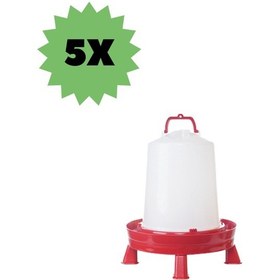 Resim Tavuk Suluğu Ayaklı 12 L Alttan Dolum Askılı 5 Adet 