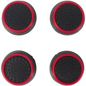 Resim Konsol İstasyonu Ps4 Ps5 Xbox Analog Koruyucu 4lü Paket Siyah Kırmızı - Gp5-22 