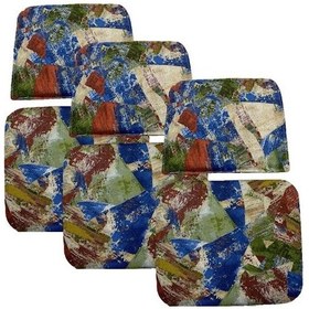 Resim Knsz minder seti 3 lü zng&mğr&uslu geometrik desen oturma ve sırt tel sandalyesi minderi bir arada 