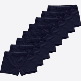 Resim Malabadi Erkek Çocuk Lacivert 8'li Paket Pamuk Elastan Boxer 8m209 