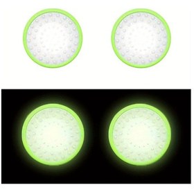 Resim Cloud011 4 Adet Kaymaz Yeşil Analog Joystick Kapakları Switch Konsol Oyun Kumandası 