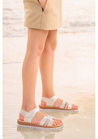 Resim Kiko Kids Kız Çocuk Sandalet Arz 2345 Sedef 