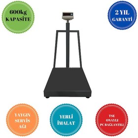 Resim T7 Led Onaylı- Pc Bağlantılı 70x80-600kg Baskül 