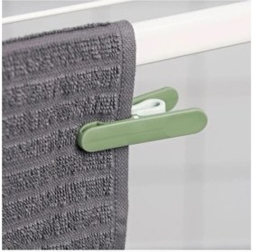 Resim IKEA Slibb, Çamaşır Mandalı, 24 Adet, Yeşil Renk (3x8) 