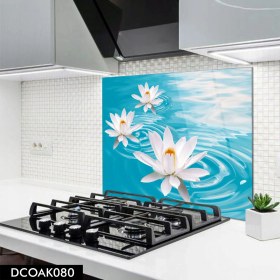 Resim Olinpa Cam Ocak Arkası Koruyucu | Mermer Desenli 